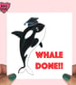 Personalised Whale Graduation Card, Congratulations Card - Image 4