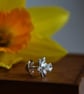 Silver Tie Pin - Handmade Sterling Silver Daffodil Pin - Image 1