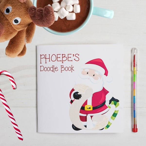 Personalised Christmas Doodle Book