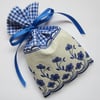 Blue Gingham Floral Lavender Sachet