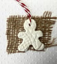 Set of 3 hand made Christmas card and decoration - Image 8