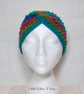 Ladies crochet rainbow twist ear warmer. Crochet ear warmer. Rainbow headband. - Image 10