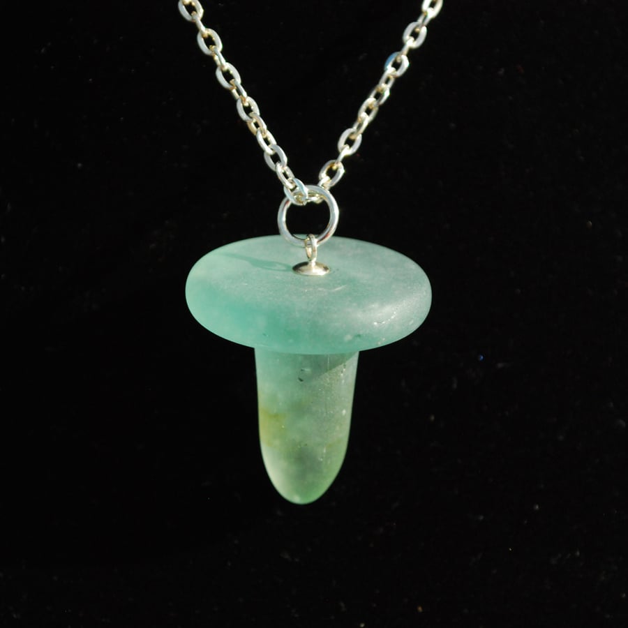 Glass bottle stopper pendant