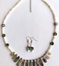 Paua Abalone & Mother of Pearl Shell Necklace & Earrings Jewellery Gift Set - Image 5