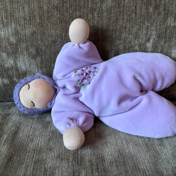 Handmade Waldorf cuddle baby 
