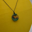 Epoxy Resin Layered pendant 