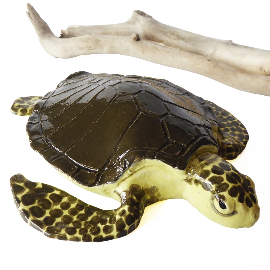 Turtle Ceramic Sculpture - Handmade