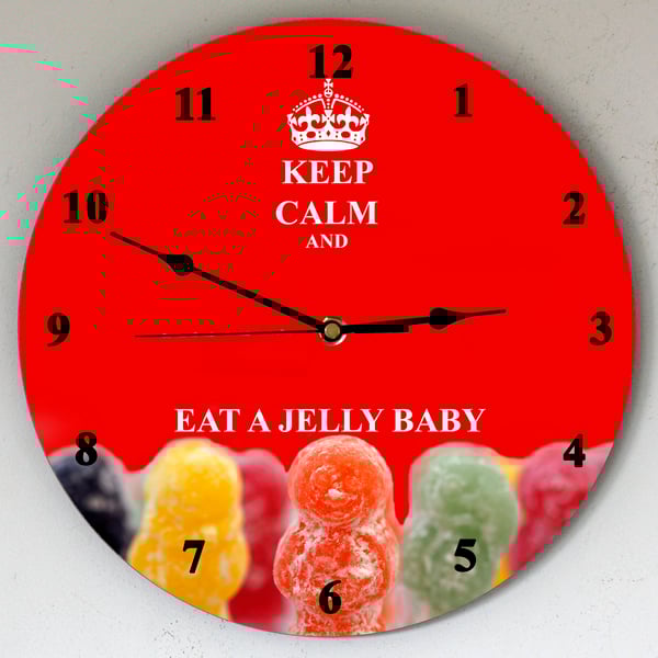 Jelly Babies large (28cm dia) wall clock sent Post Free