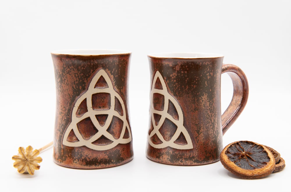 Celtic Knot (sml-med) - Mug - Handmade Ceramic Stoneware
