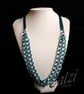 Blue Aluminium Chain Lightweight Necklace - Image 1