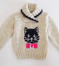 Knitting Pattern Cat and Mice Jumper.  Digital Pattern - Image 6