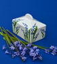Bluebell Butter Dish - Hand Painted