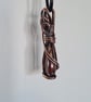 Natural Red Noreena Jasper & Copper Pendant Necklace Gift Crystal Jewellery  - Image 10