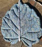 Linden Leaf Sitting Mat - blue floral - Image 3