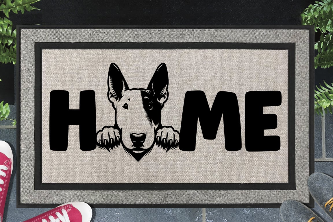 Bull Terrier Home Door Mat - All Weather Doormat - 45x70cm 