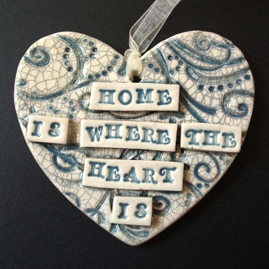 Large ceramic heart decoration