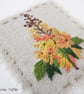 HAND EMBROIDERED FLORAL GREETINGS CARD - Image 2