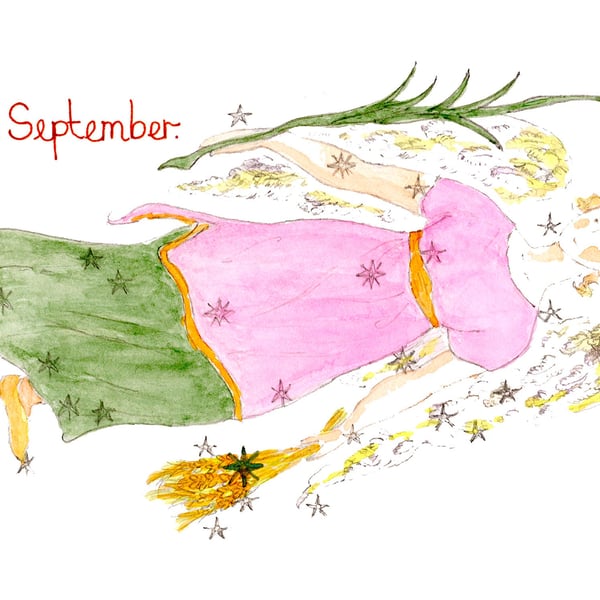 Astrology star sign Virgo print