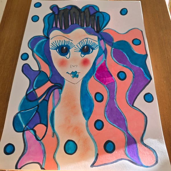 Christmas Fairy Drawing 