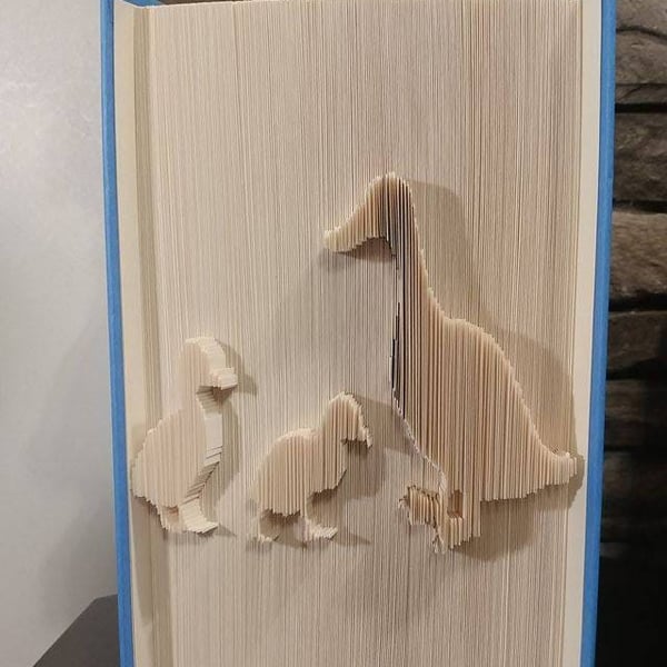 Duck Family CUT & FOLD Book Folding Pattern - EMAILED PDF PATTERN