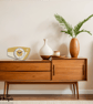 Mid Century Modern Royalexe™ Laminate Clock By Royale Radio Grill in Burnt Gold - Image 4