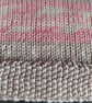 Hand Knitted Fair Isle Baby Blanket - Pink, Cream, Fawn Pram Gift - Image 7