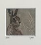 Hare - hand stitched textile - Image 2