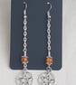 Dangly Pentacle Charm Earrings - Image 2