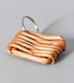 Woven Willow Keyring Handmade in Edinburgh Sustainable Decoration - Image 2
