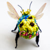 Embroidered Flower Bee 