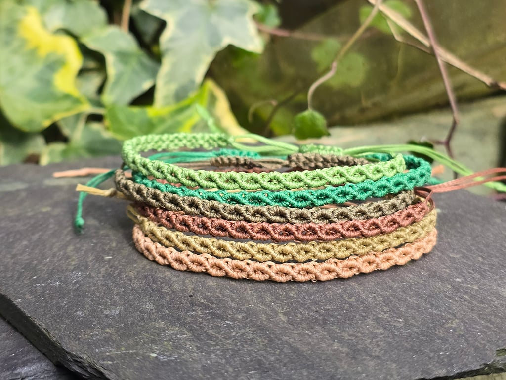 Dainty Macrame Bracelet - Friendship gift, Matching Couple Jewellery 