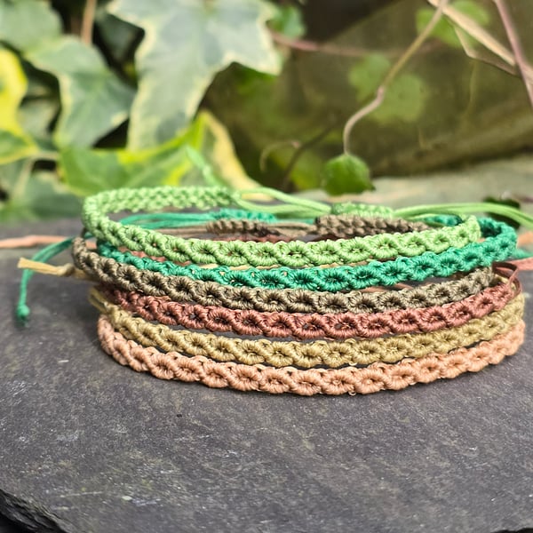 Dainty Macrame Bracelet - Friendship gift, Matching Couple Jewellery 