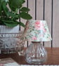 Glass Lamp Tealight Holder Roses Bird - Image 2