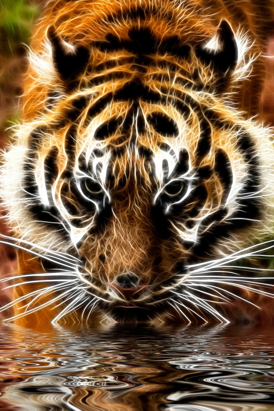 At the water's edge print