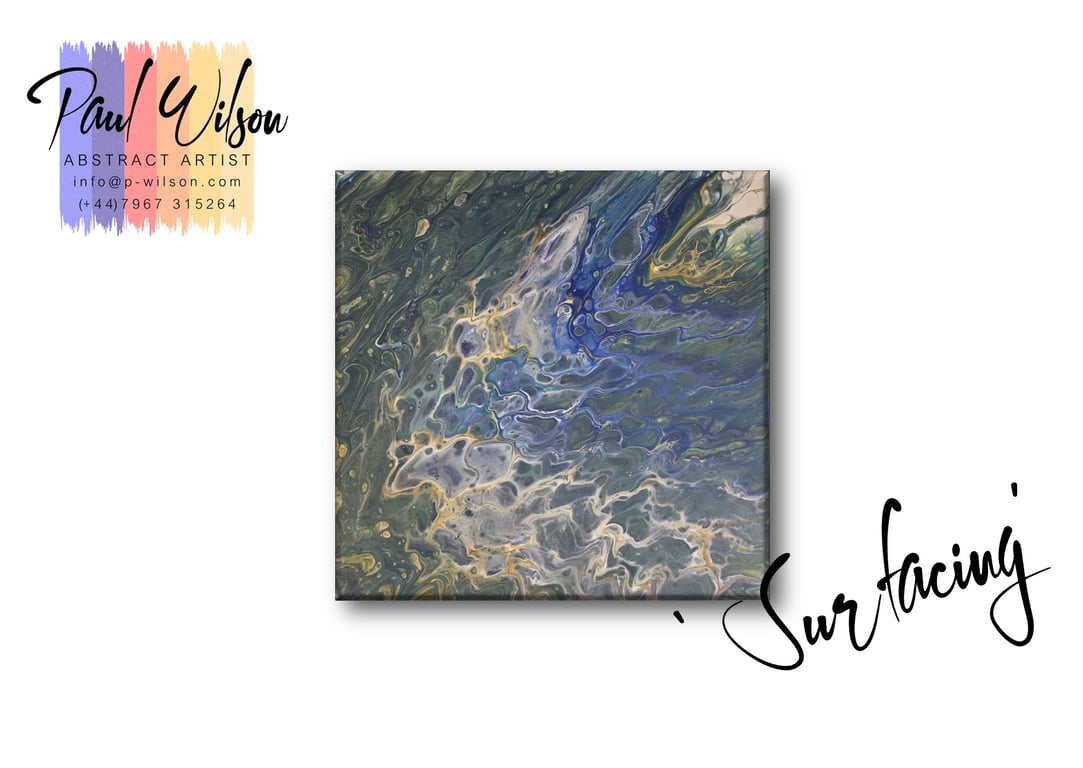 Handmade Acrylic Fluid Art - Original Abstract Painting