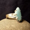 Blue Milk Glass Ring