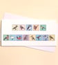 Birthday Card with Birds - puzzle card with hidden message Happy Birthday L-HBB