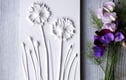 Plaster Cast Flower Plaques