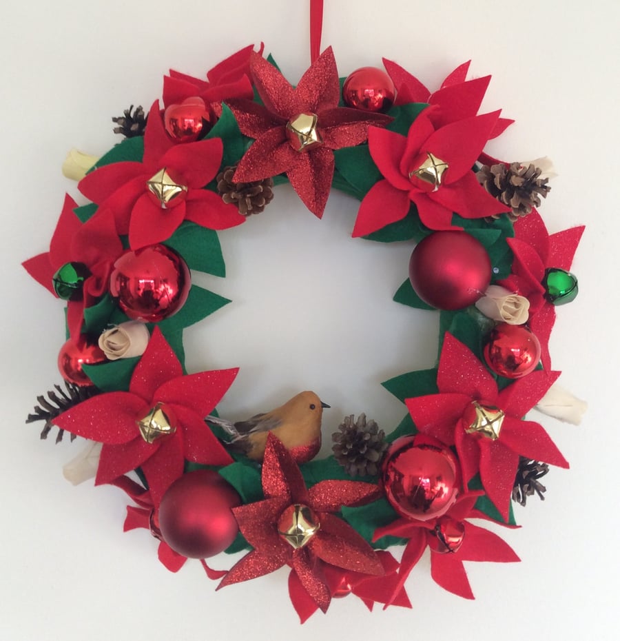 Christmas Wreath For Your Door Beautiful Everlasting Handmade Wreath