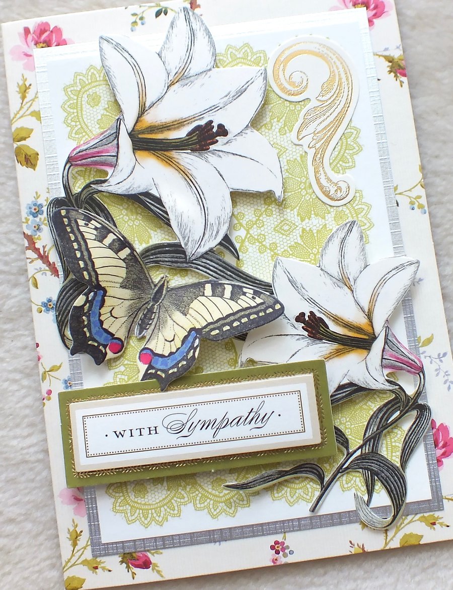 Handmade Non-Religious Sympathy Card