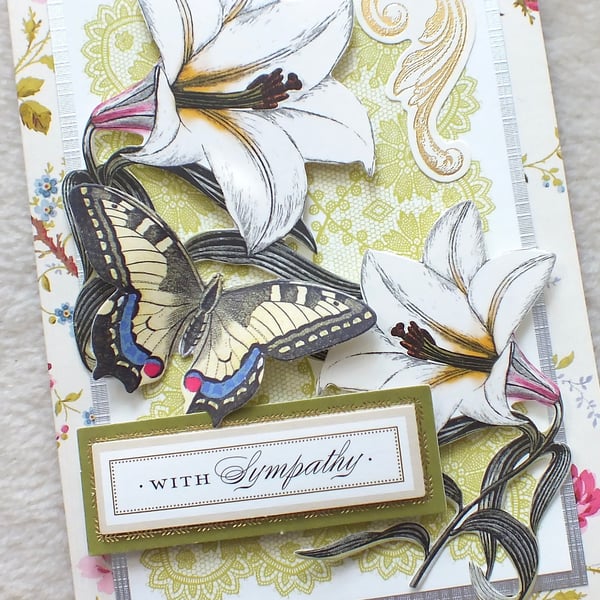 Handmade Non-Religious Sympathy Card