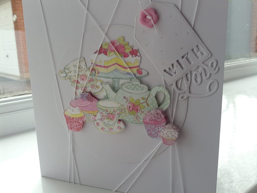 Time for tea birthday card