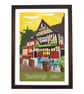 Stoneleigh, Surrey travel poster print by Susie West