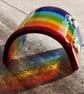 Glass Rainbow Bridge For Pet Loss - 3D Name, Paw Prints, Choice Of Gift Card - Image 8