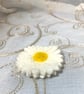 White Daisy Brooch Seconds Sunday - Image 2