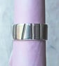 Silver Ring - Handmade Textured Silver Ring - Silver Band Ring - Image 2