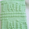 Handmade twinkle twinkle little star bobble stitch crocheted baby blanket
