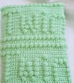 Handmade twinkle twinkle little star bobble stitch crocheted baby blanket