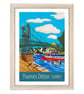 Thames Ditton travel poster print by Susie West