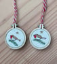 Tiny Embroidery Hoop Christmas Hanging Decoration  - Image 5
